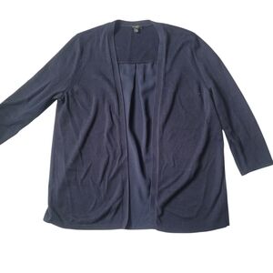 Talbots Open Navy Cardigan medium Petite